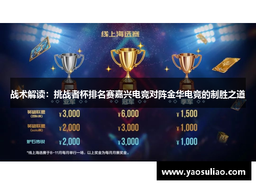 战术解读：挑战者杯排名赛嘉兴电竞对阵金华电竞的制胜之道